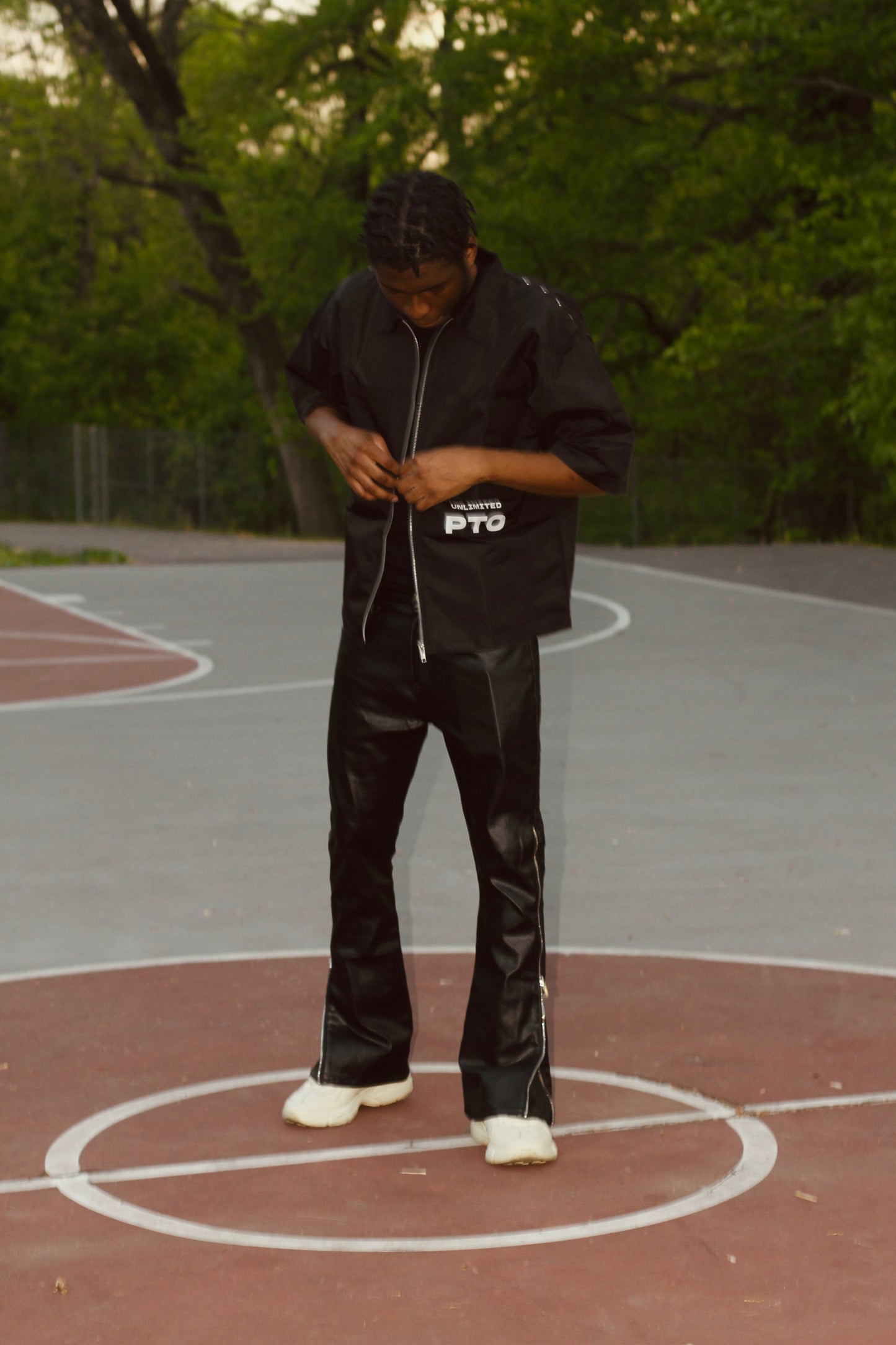 PTO ZipUpTee (Black)